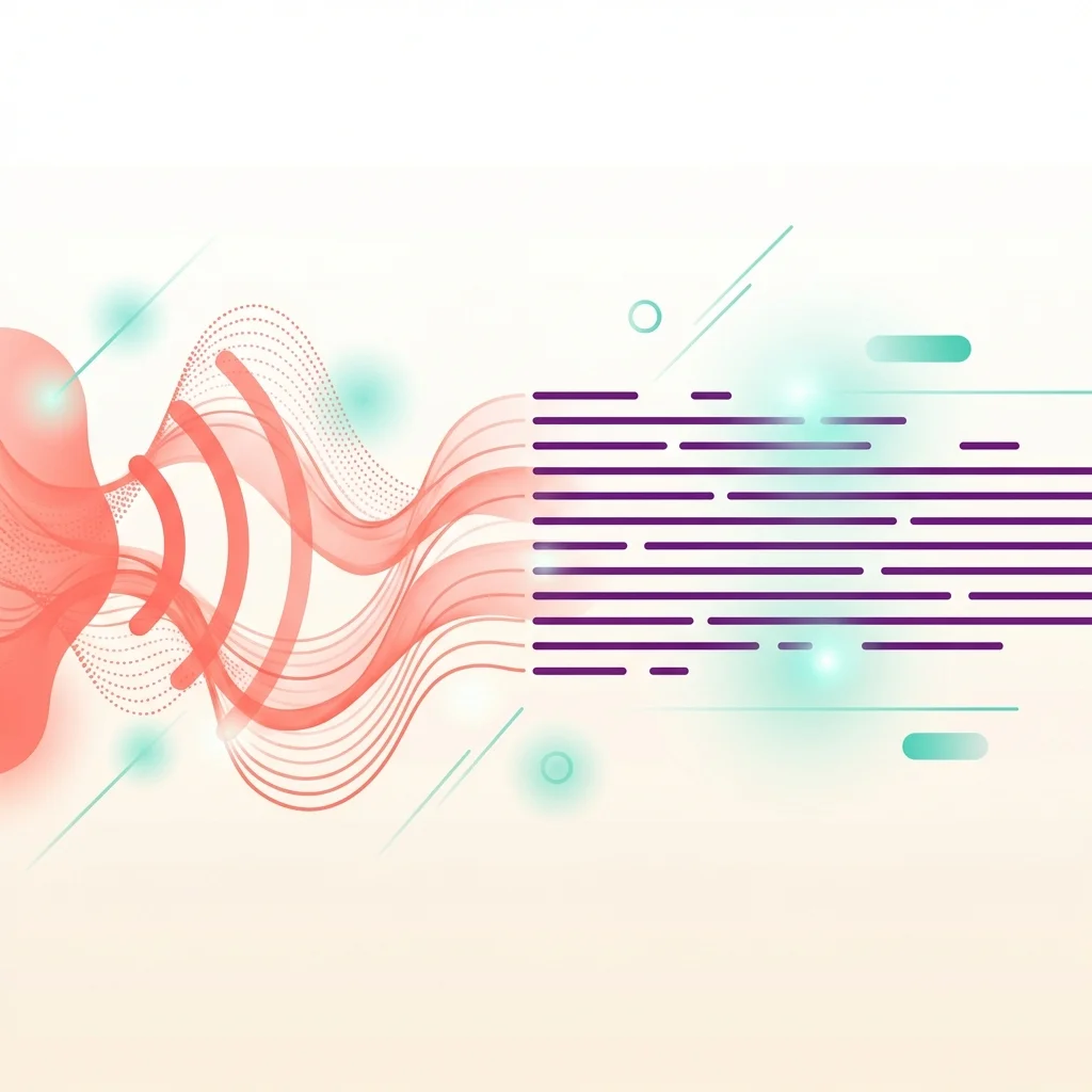 Distraction-free speech to text that processes voice after you finish speaking